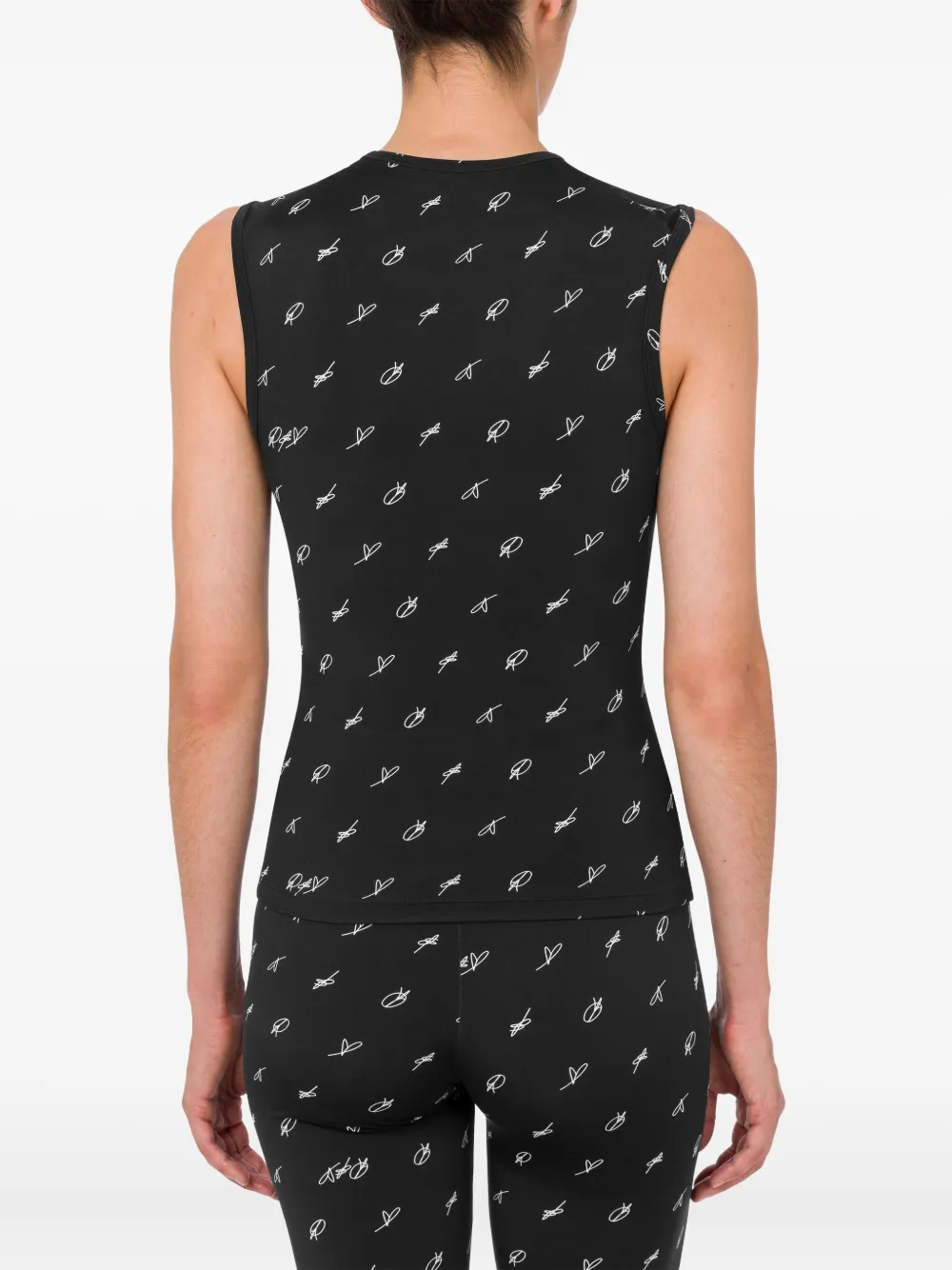 MOSCHINO JEANS Tanktop met logoprint Zwart