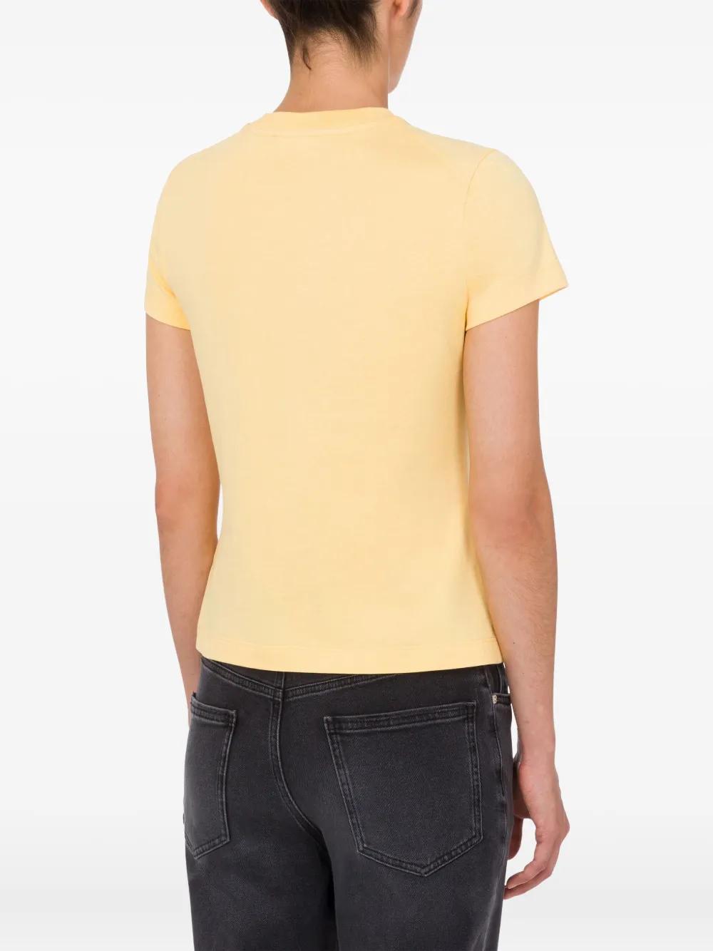 MOSCHINO JEANS T-shirt met logoprint Geel