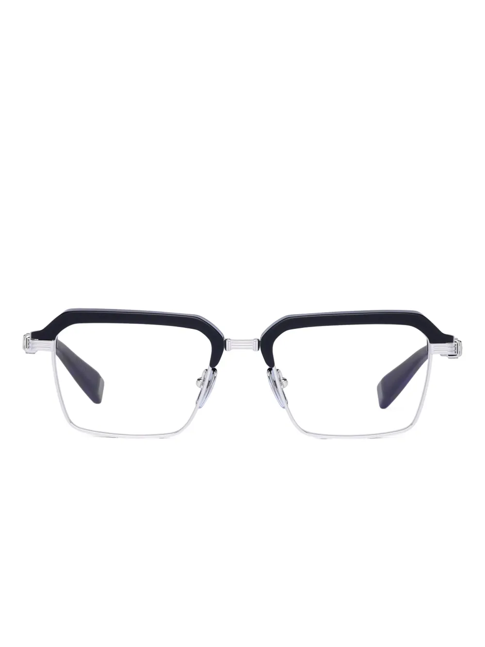 Balmain Eyewear browline-frame glasses | ブラック | Image 1