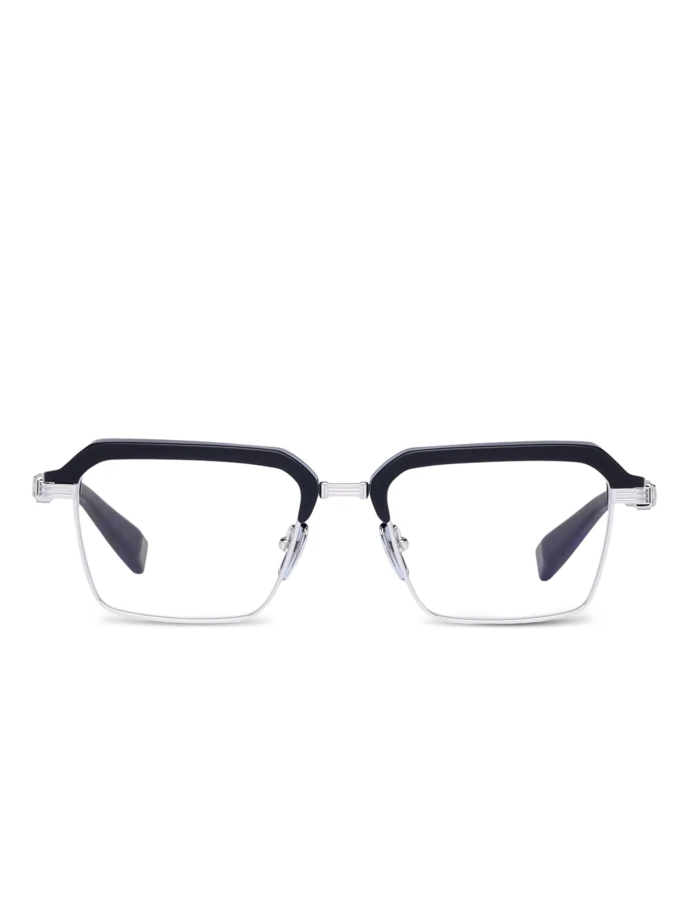 Balmain Eyewear browline-frame glasses | Black | Image 1
