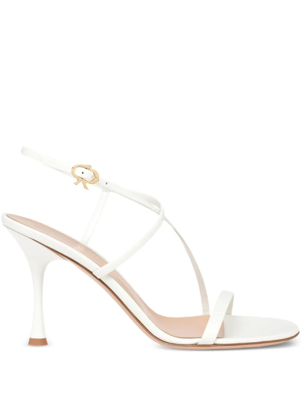 Gianvito Rossi 85 mm Ascent sandalen met bandjes Wit