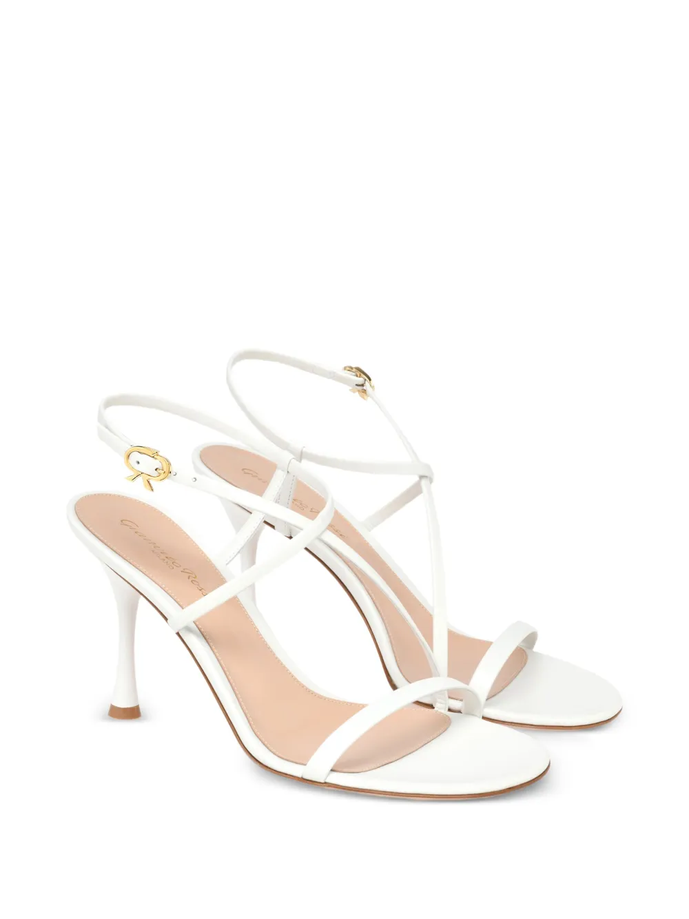 Gianvito Rossi 85 mm Ascent sandalen met bandjes Wit