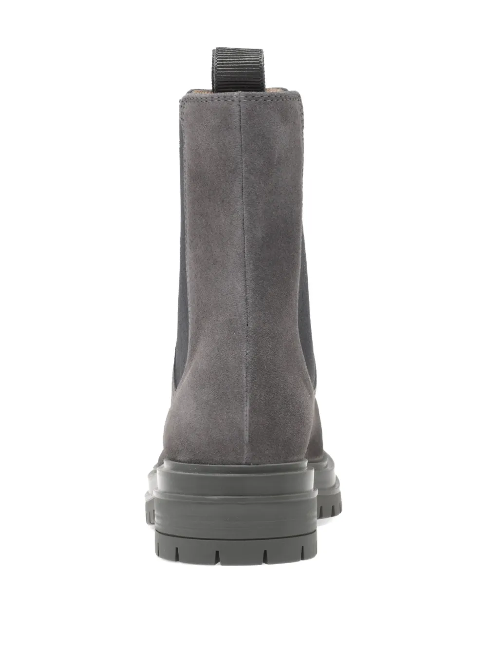 Gianvito Rossi 40mm Chester Lug-sole Chelsea Boots In Gray