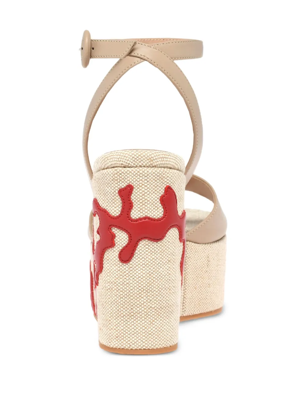 Gianvito Rossi Malia sandalen met plateauzool Beige