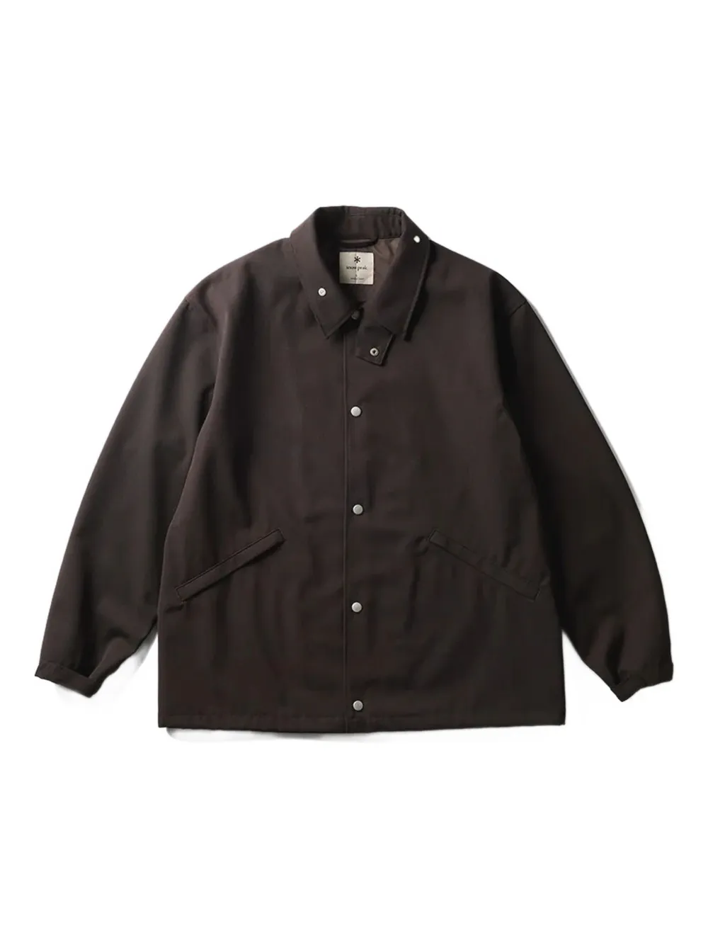 Snow Peak Neck-flap Jacket In Brown