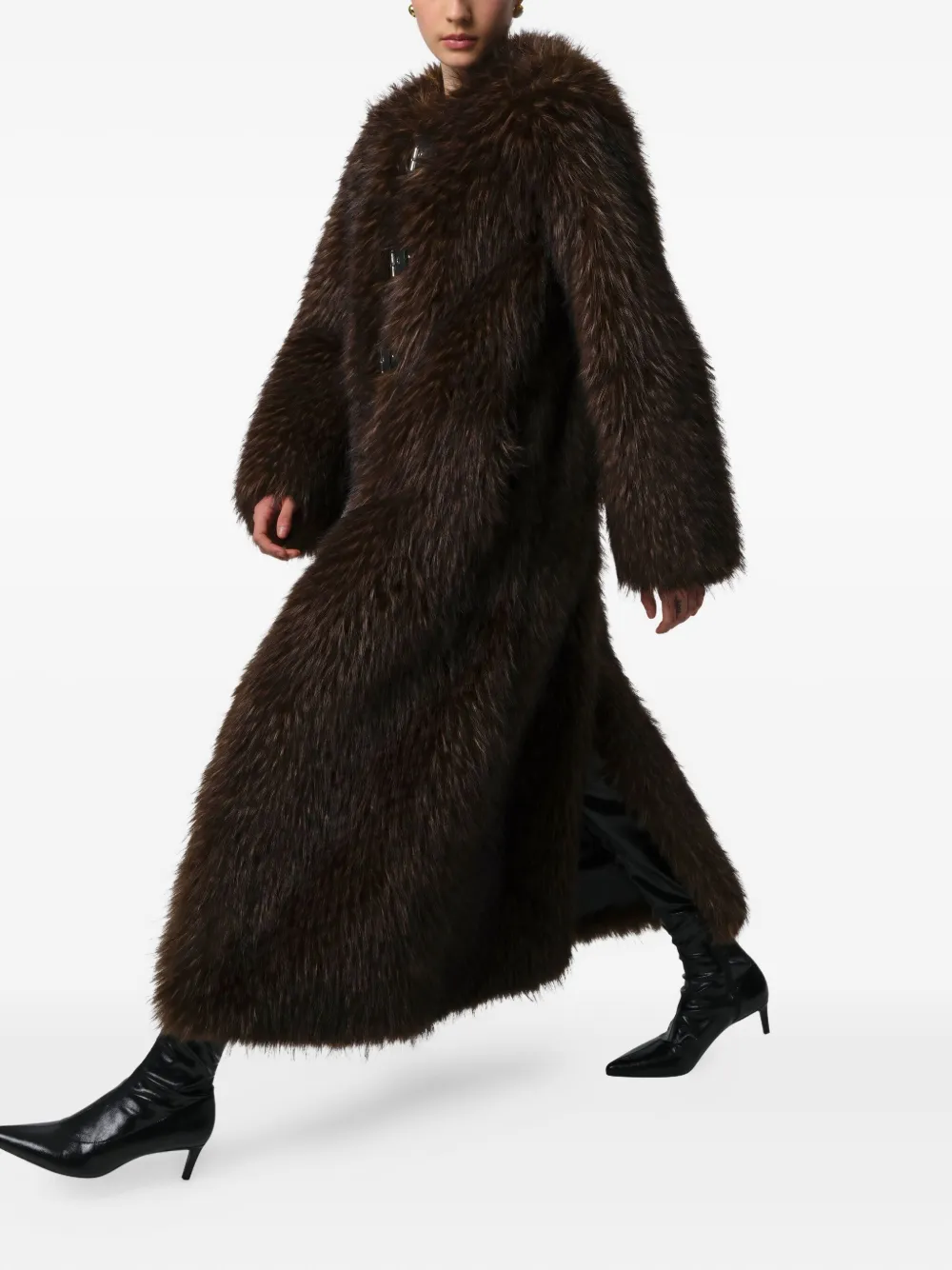  Apparis Nolwen Buckled Coat - Brown 