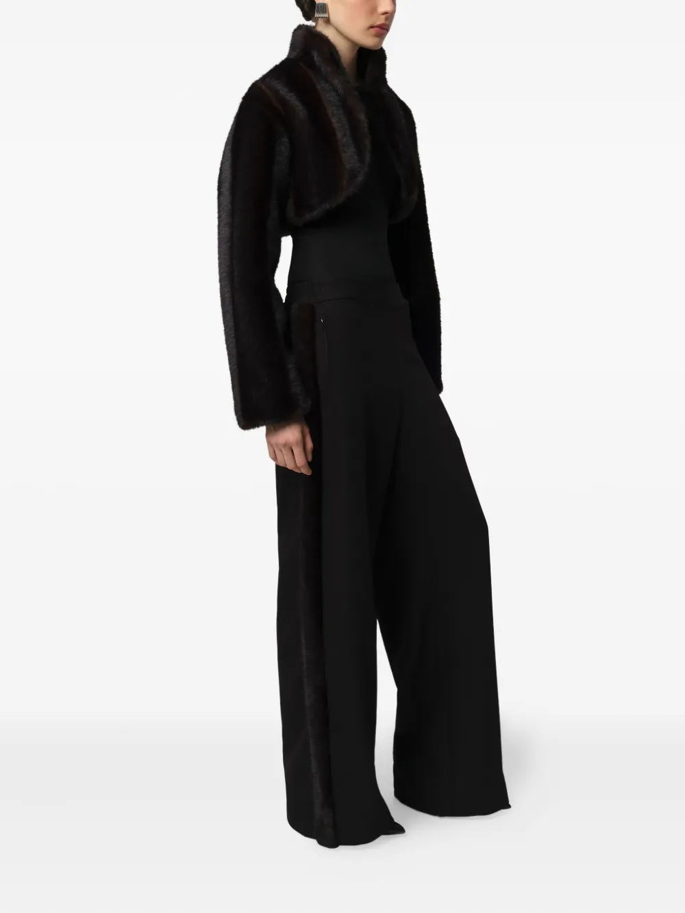  Apparis Odette Cropped Jacket - Brown 
