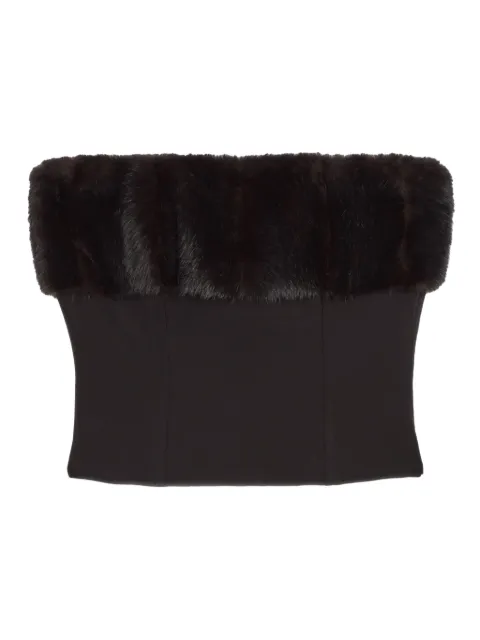 Apparis Ivy faux-fur tube top