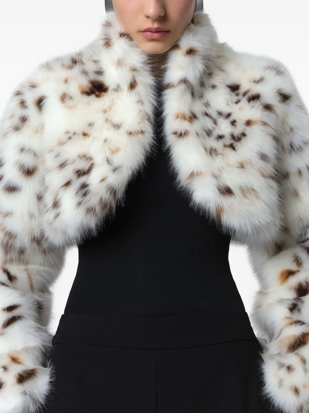 Apparis Odette Cropped Jacket In White