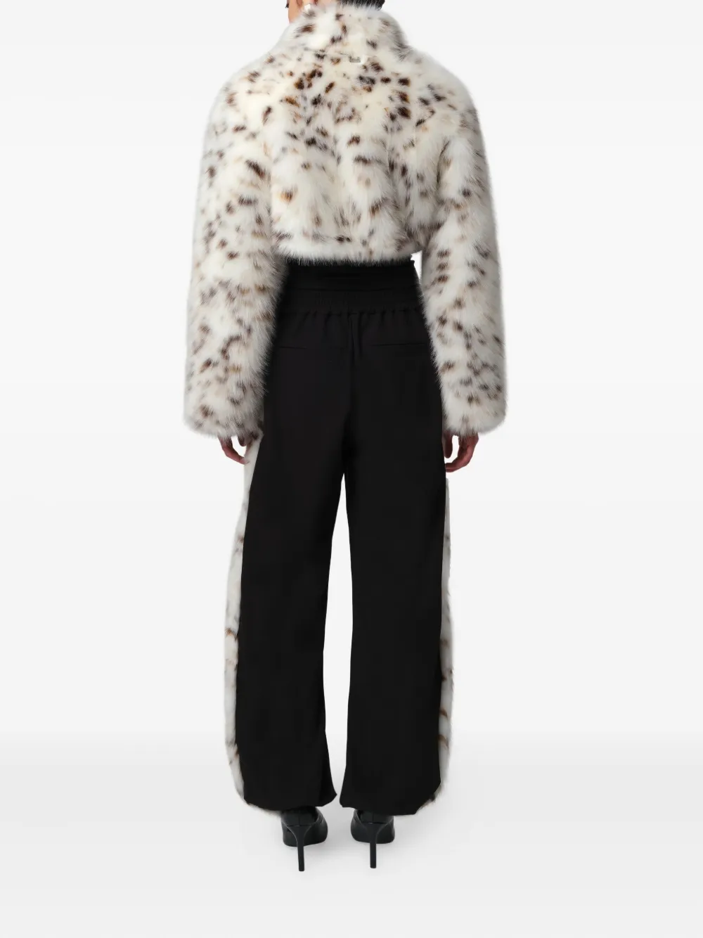 Apparis Odette Cropped Jacket In White