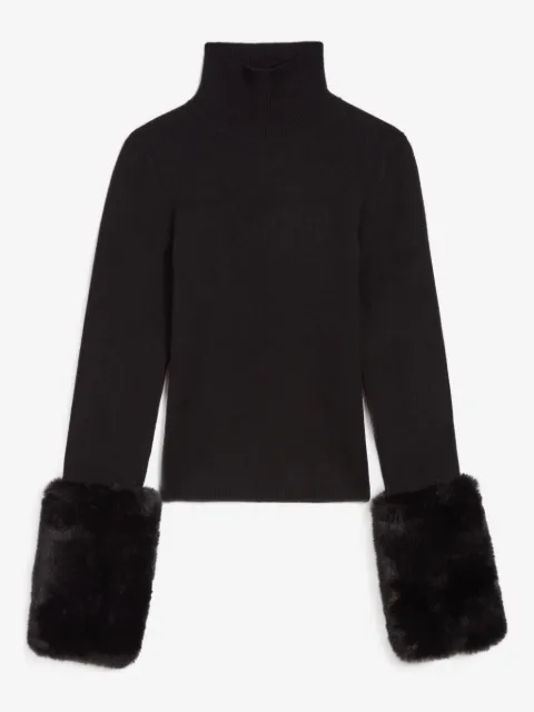 Apparis Aspen faux-fur trim sweater