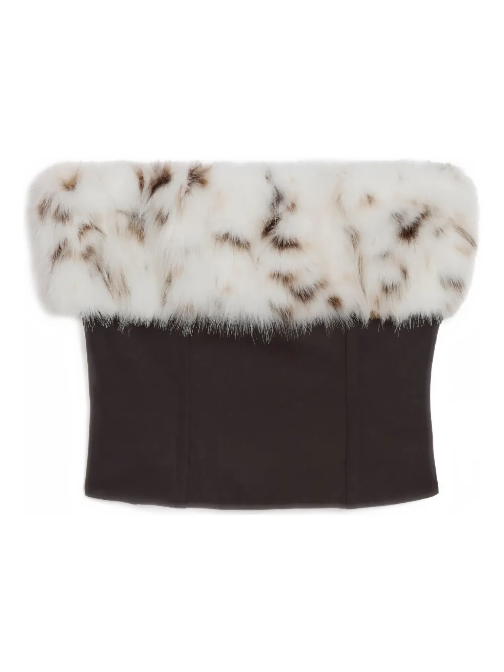 Apparis Ivy Tube Top In Brown