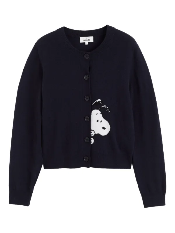 Chinti & Parker Cardigan Snoopy Peekabow x Peanuts | Azul