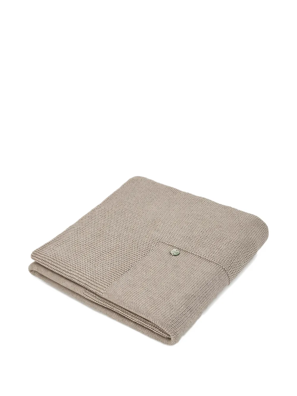 Paz Rodriguez logo-plaque blanket - Marrone