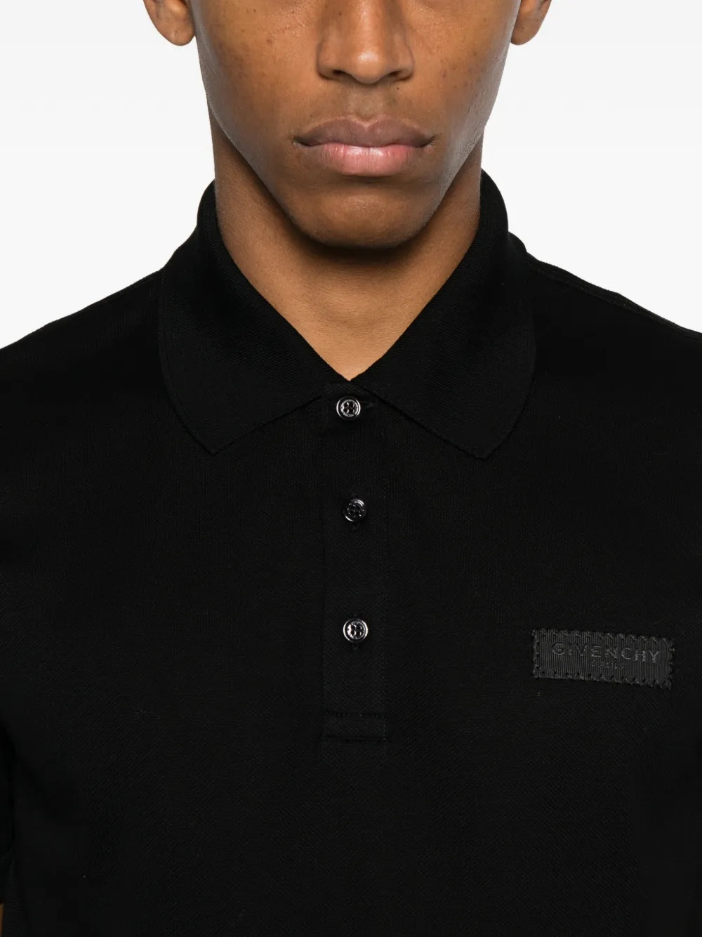Givenchy Poloshirt met logopatch Zwart