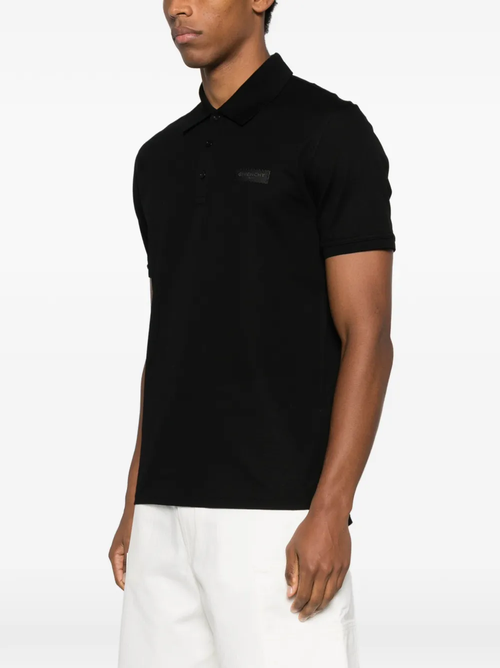 Givenchy Poloshirt met logopatch Zwart