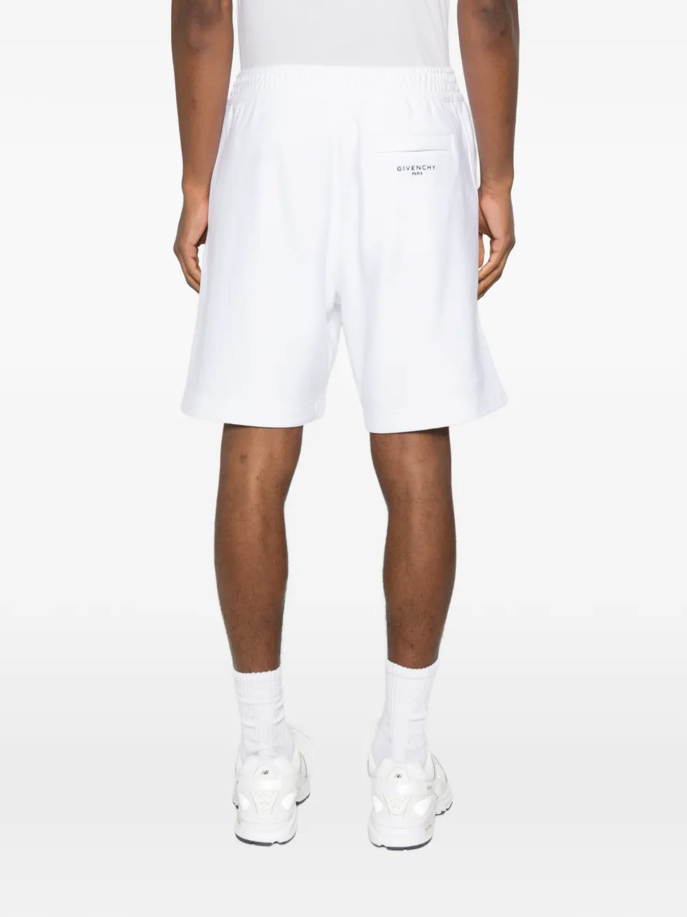 Givenchy Cotton Shorts With Logo And Pockets In White