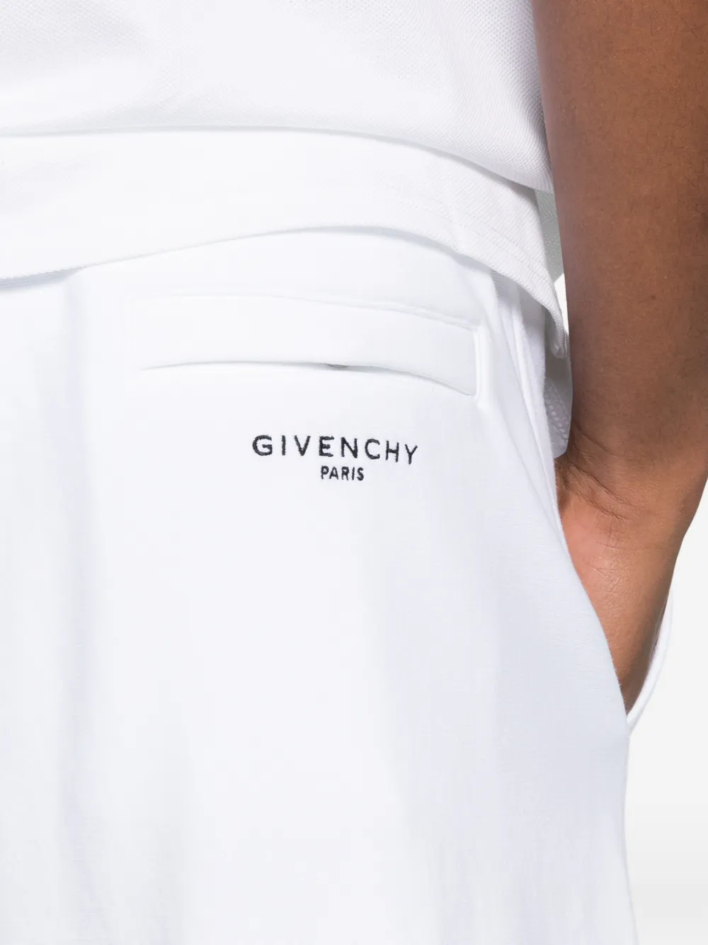 Givenchy Cotton Shorts With Logo And Pockets In White