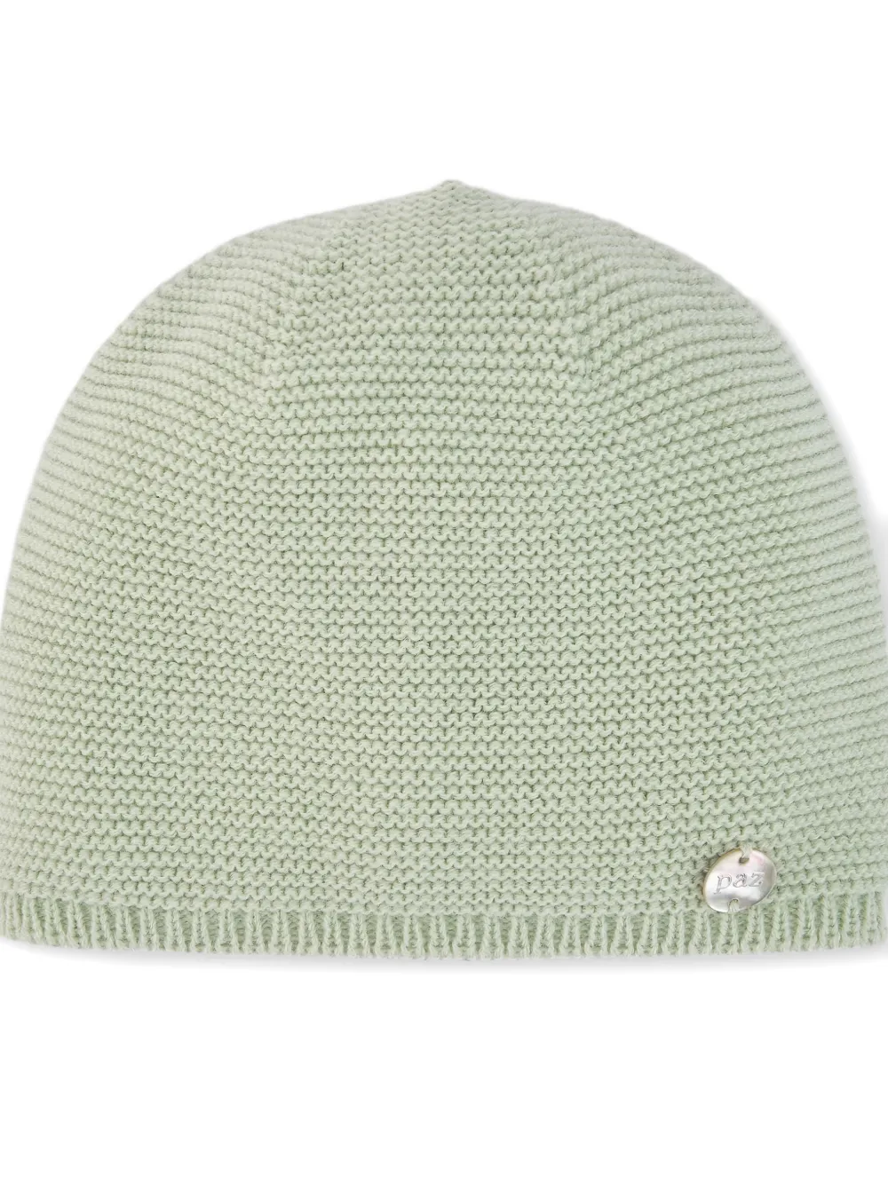 Paz Rodriguez Knitted Logo Beanie In Green