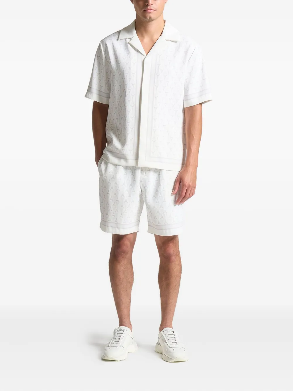 Manière De Voir Eiffel-monogram shirt - Wit