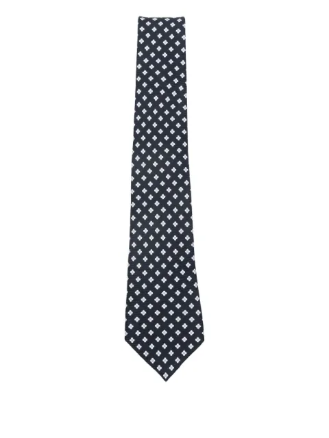 Zegna floral silk tie