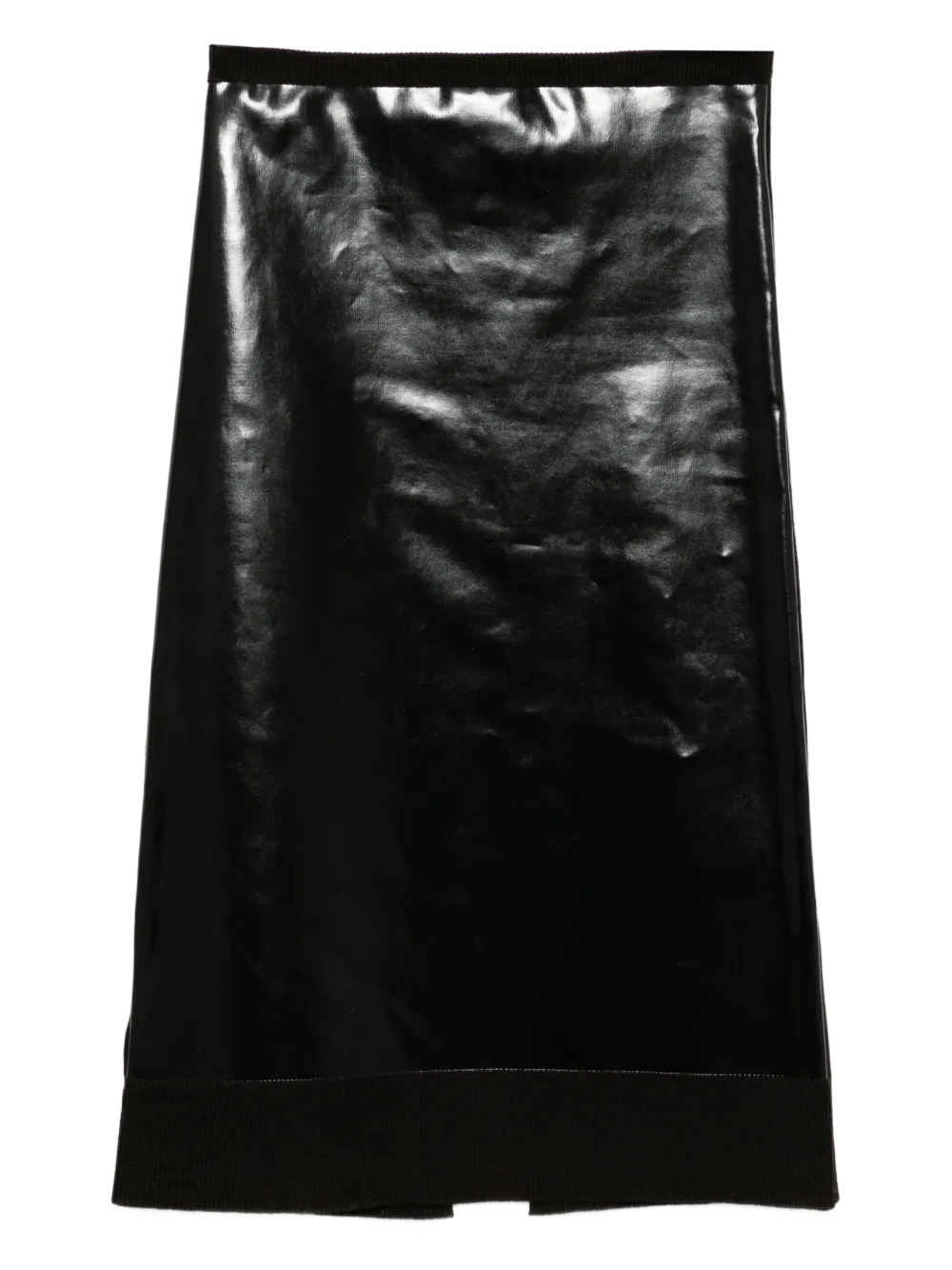 MM6 Maison Margiela panelled skirt - Marrone