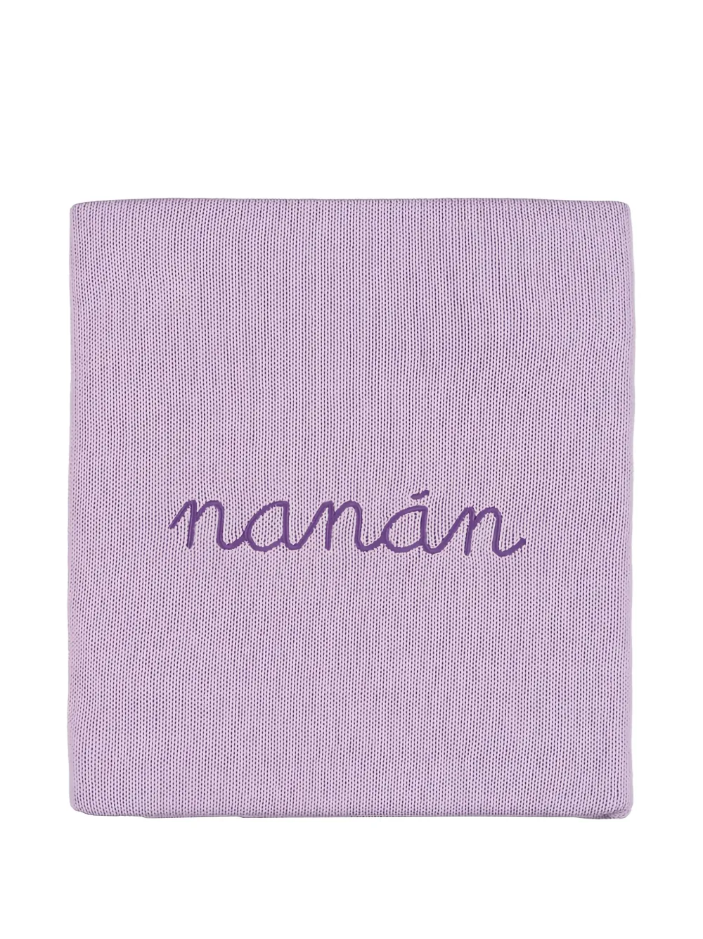 Nanán Embroidered Blanket In Purple