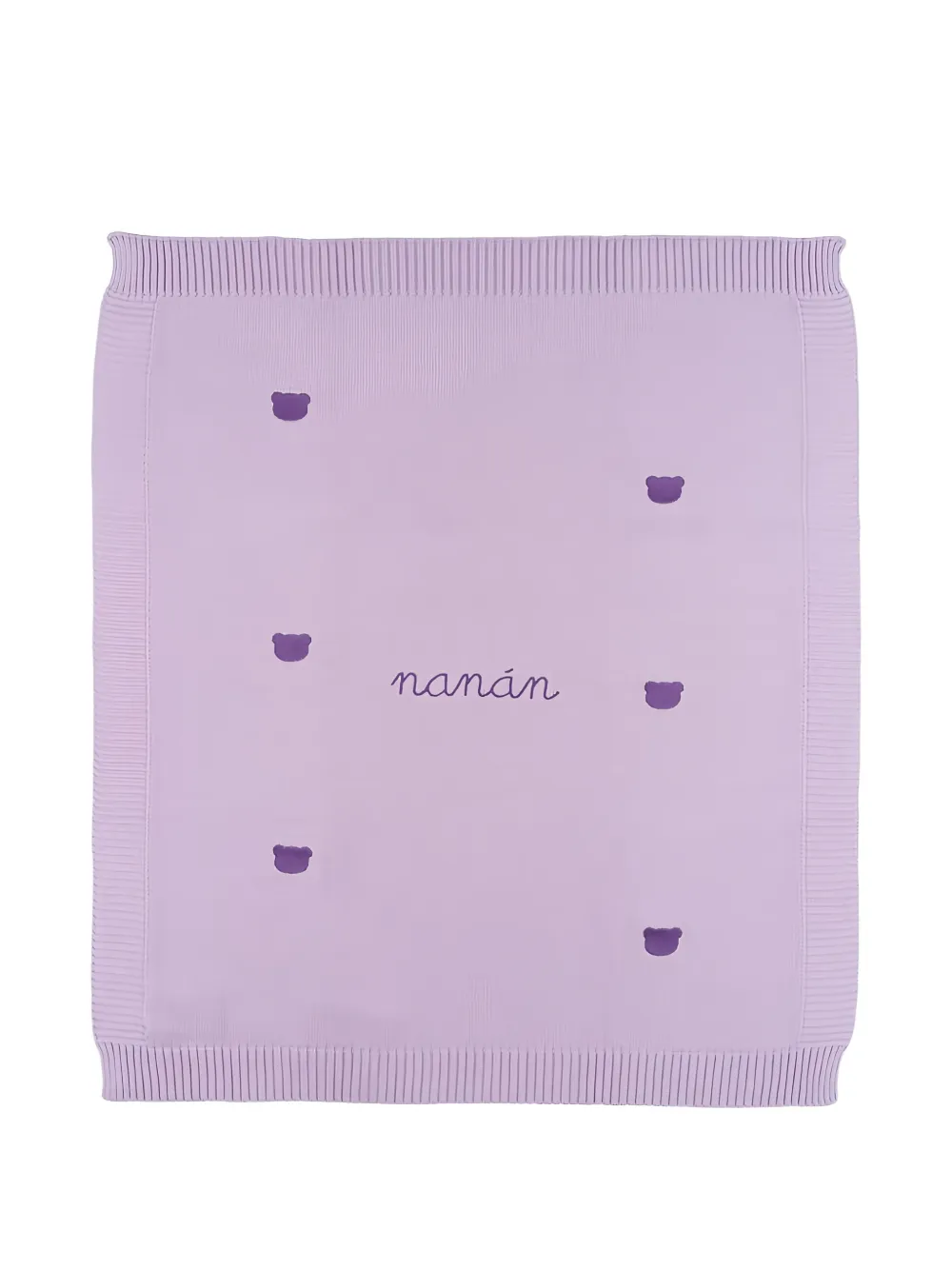 Nanán Embroidered Blanket In Purple