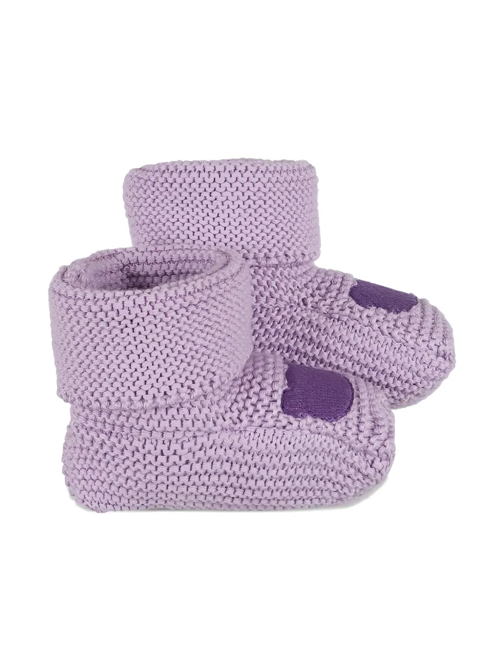 Nanán Ribbed Crib Shoes In Purple