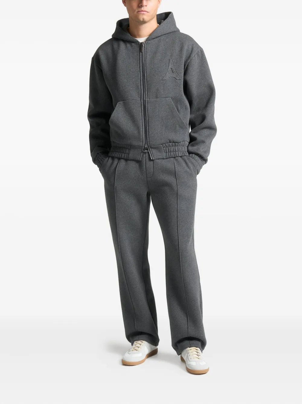 Manière De Voir Kevin hoodie met rits Grijs