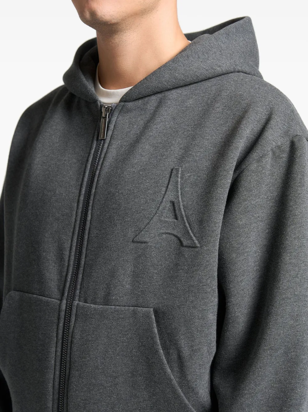 Manière De Voir Kevin hoodie met rits Grijs