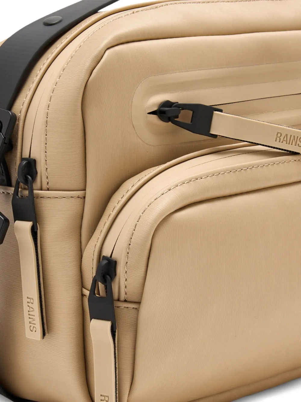 Rains Cargo messengertas met ritsdetail Beige