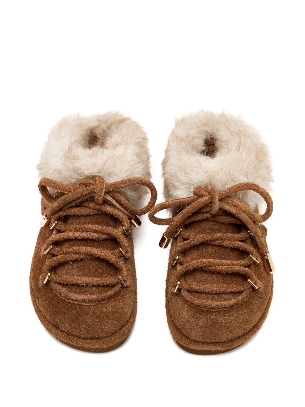 Naked Wolfe Harlow Suede Slippers In Brown