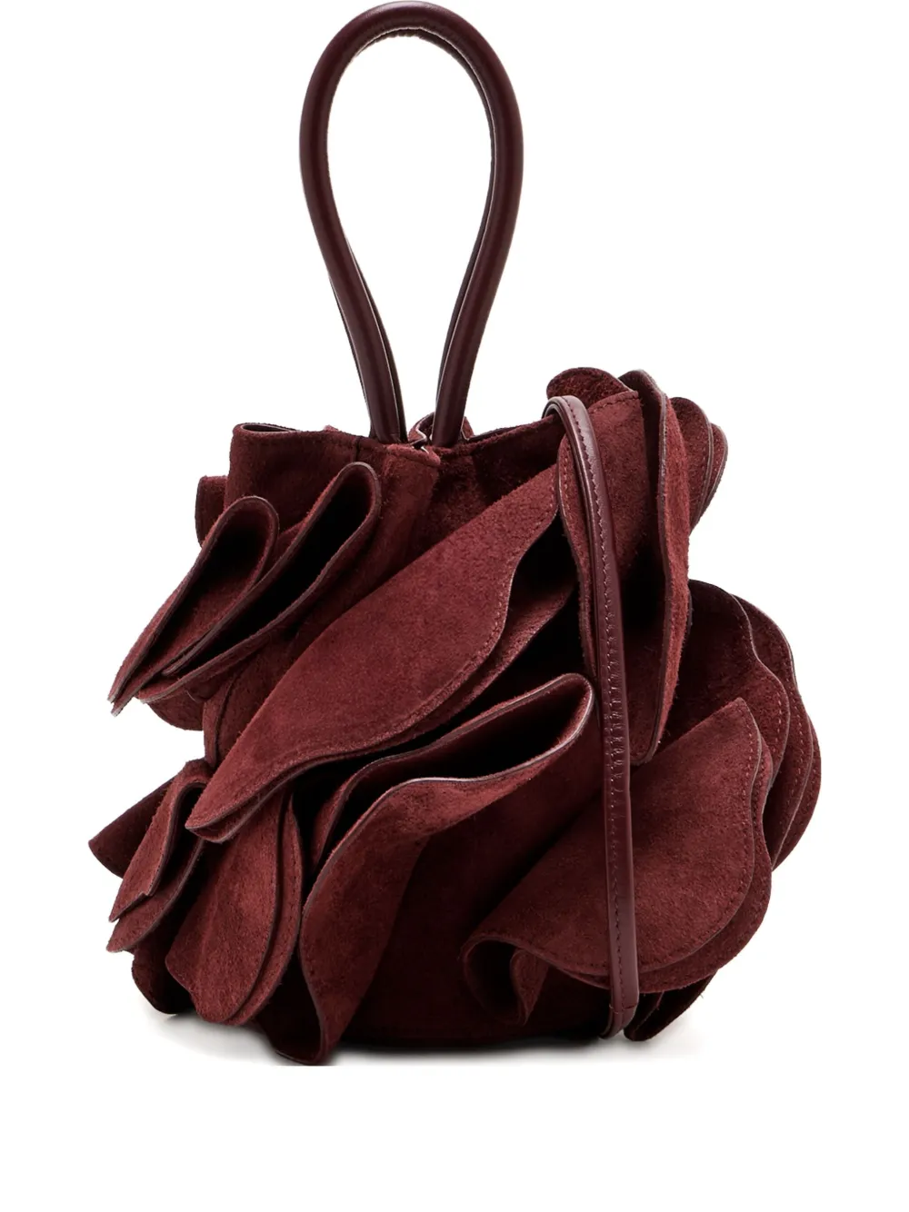 Farm Rio Ruffled Cross Body Bag In Red