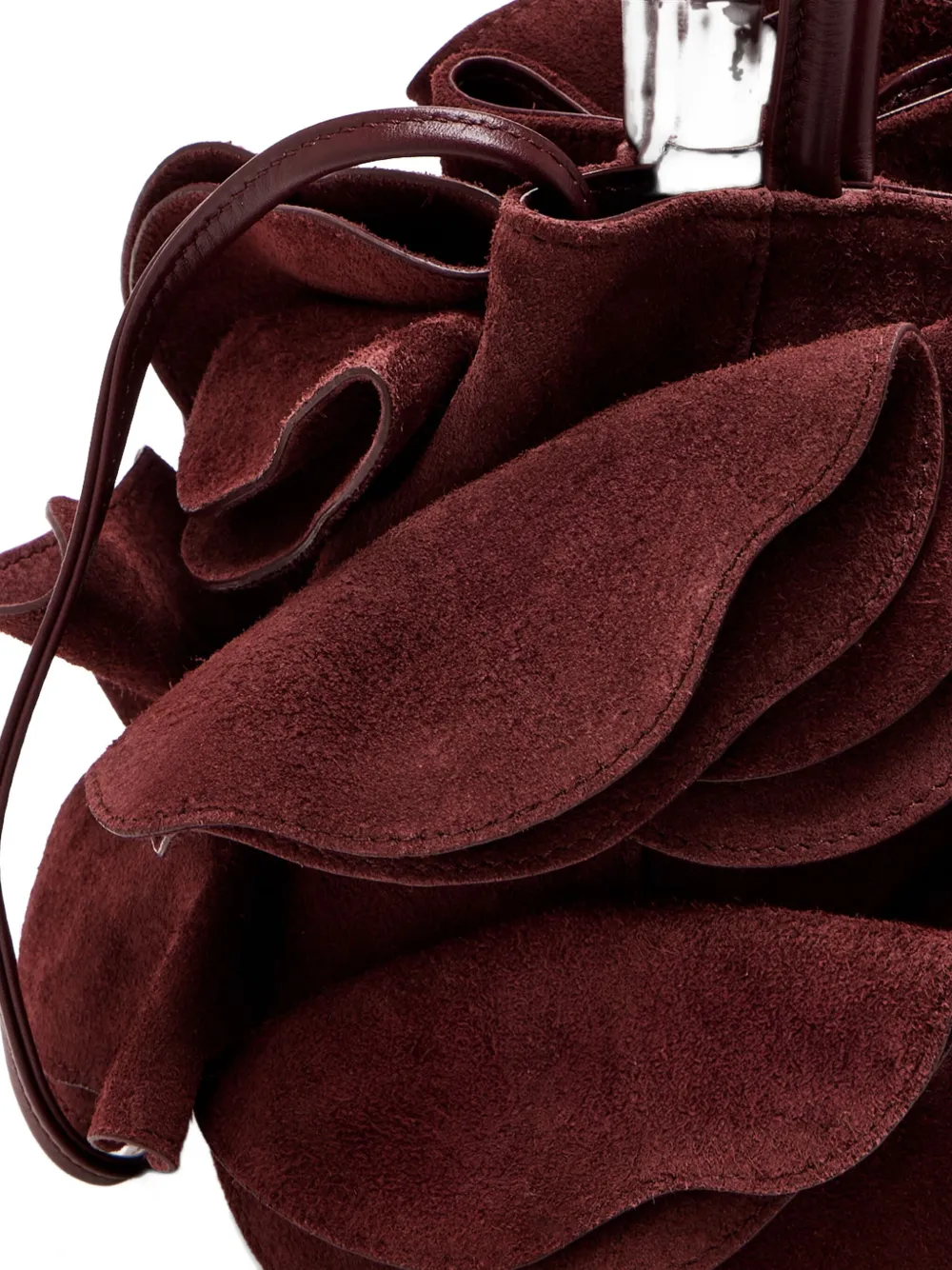 Farm Rio Ruffled Cross Body Bag In Red