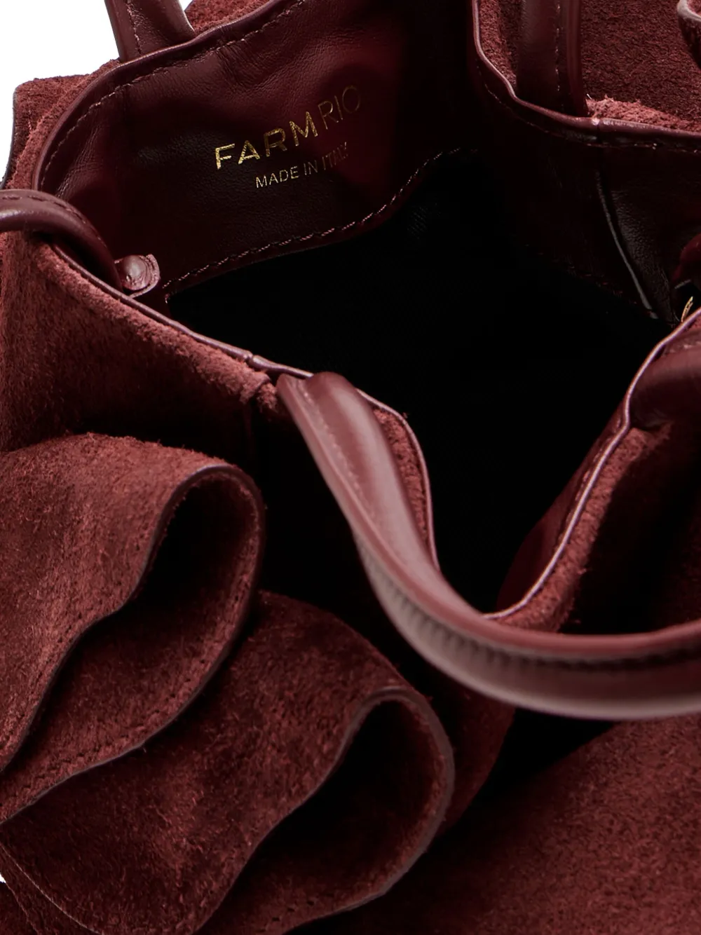 Farm Rio Ruffled Cross Body Bag In Red