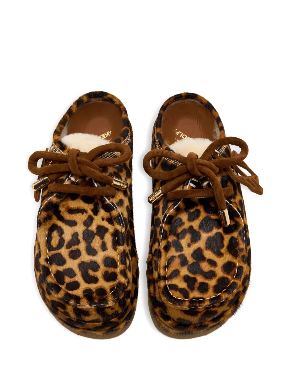 Naked Wolfe Leopard-print Suede Shearling Ankle Boots In Animal Print