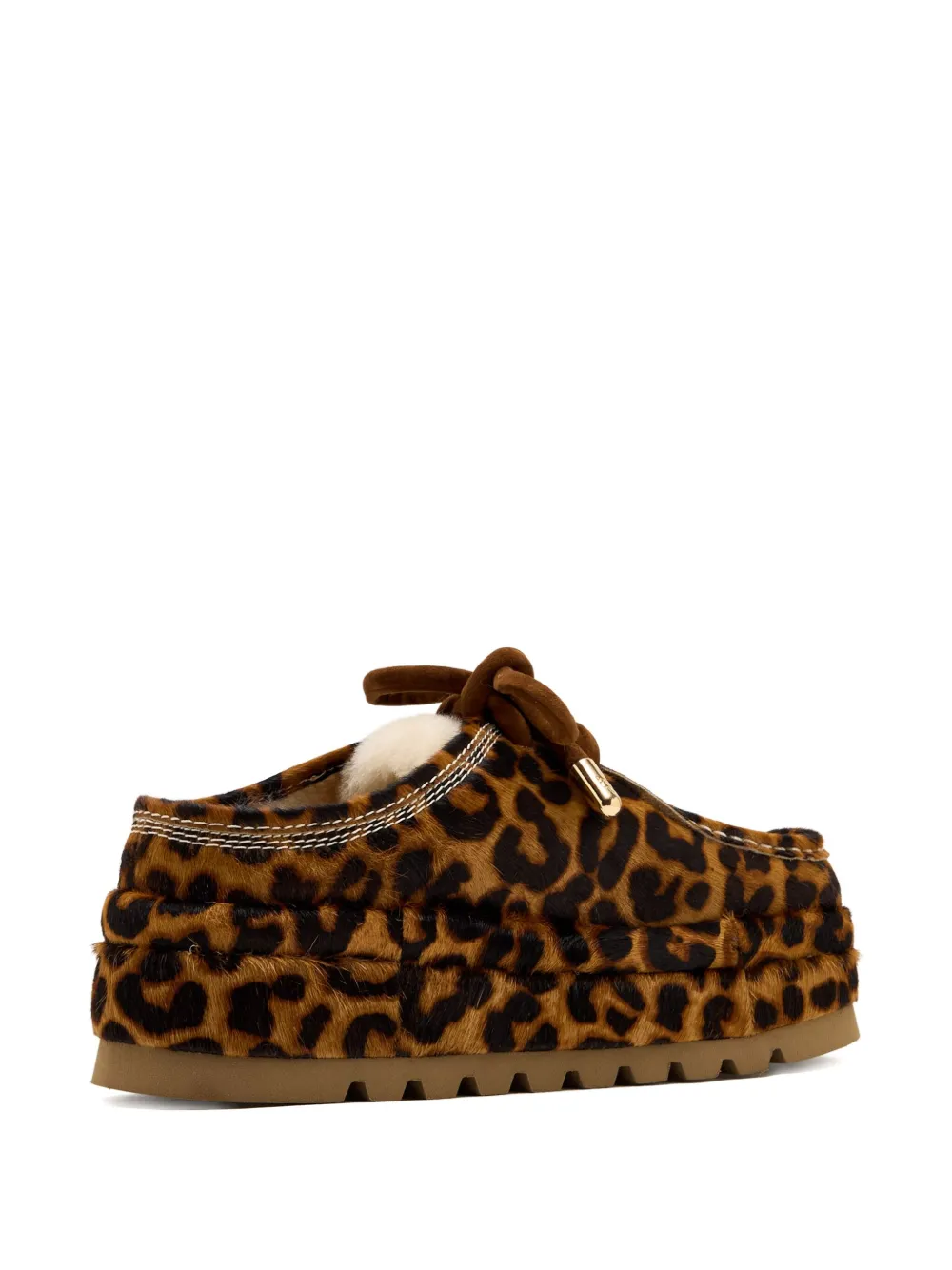 Naked Wolfe Leopard-print Suede Shearling Ankle Boots In Animal Print
