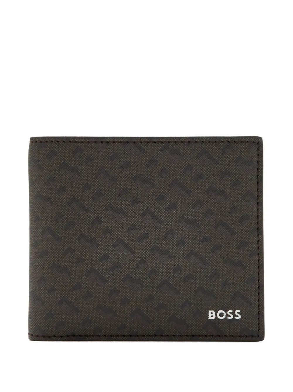 BOSS monogram-patterned wallet | Brown | Image 1