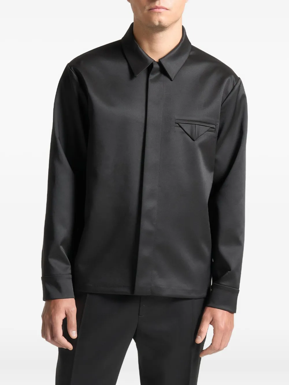 Manière De Voir Elliot satin shirt - Nero