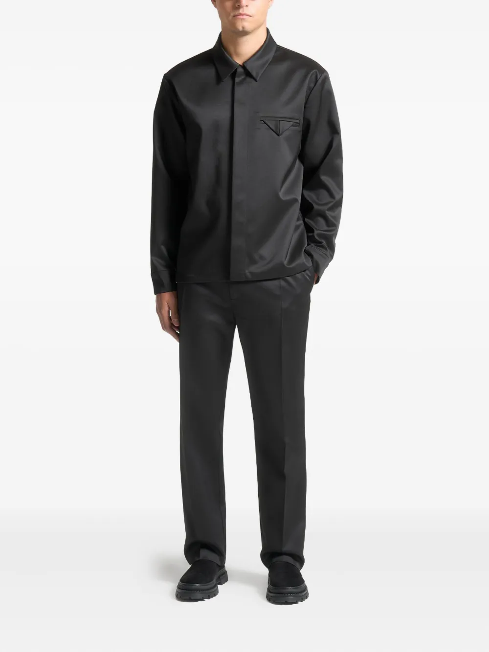 Manière De Voir Elliot satin shirt - Zwart