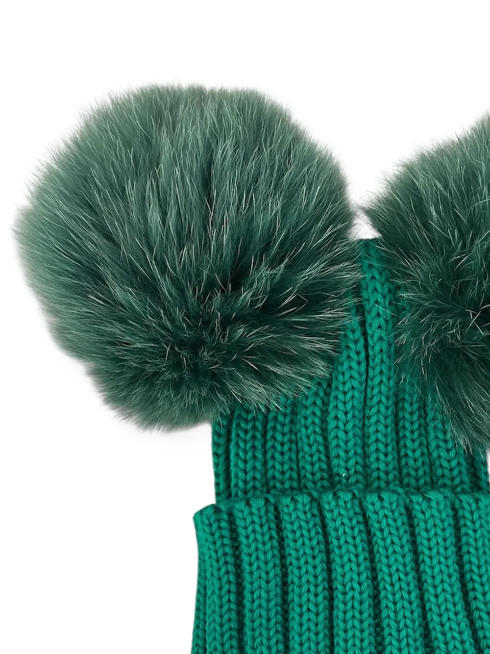 cuffie regina Muts met pompon Groen
