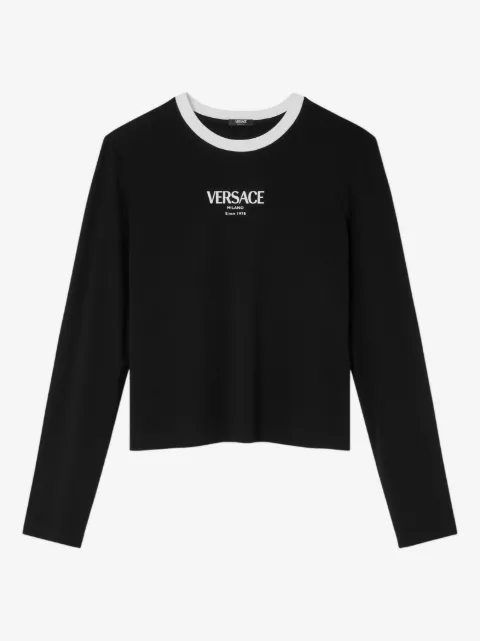 Versace logo-detail long-sleeve T-shirt