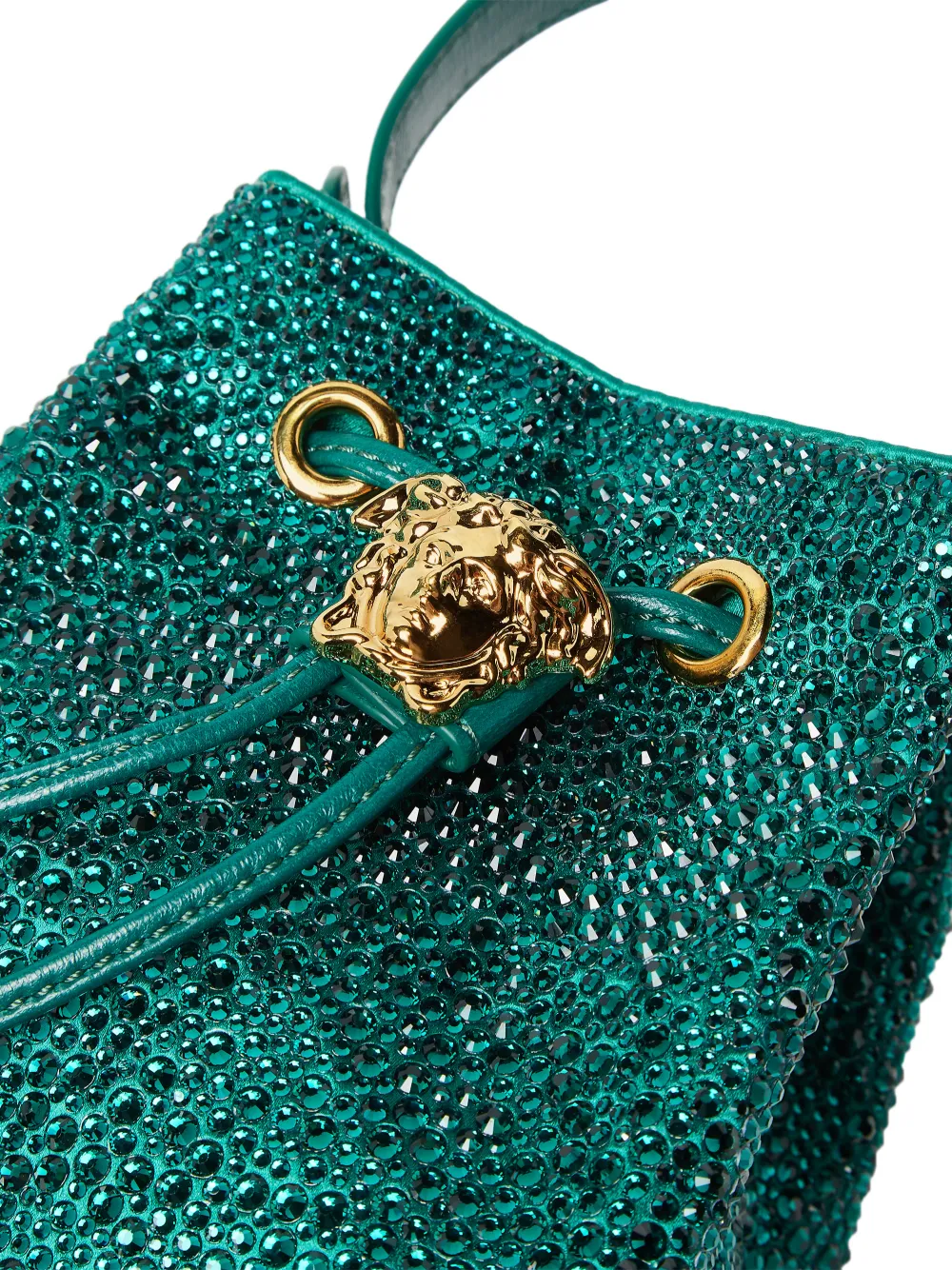 Versace La Medusa mini bucket-tas Groen