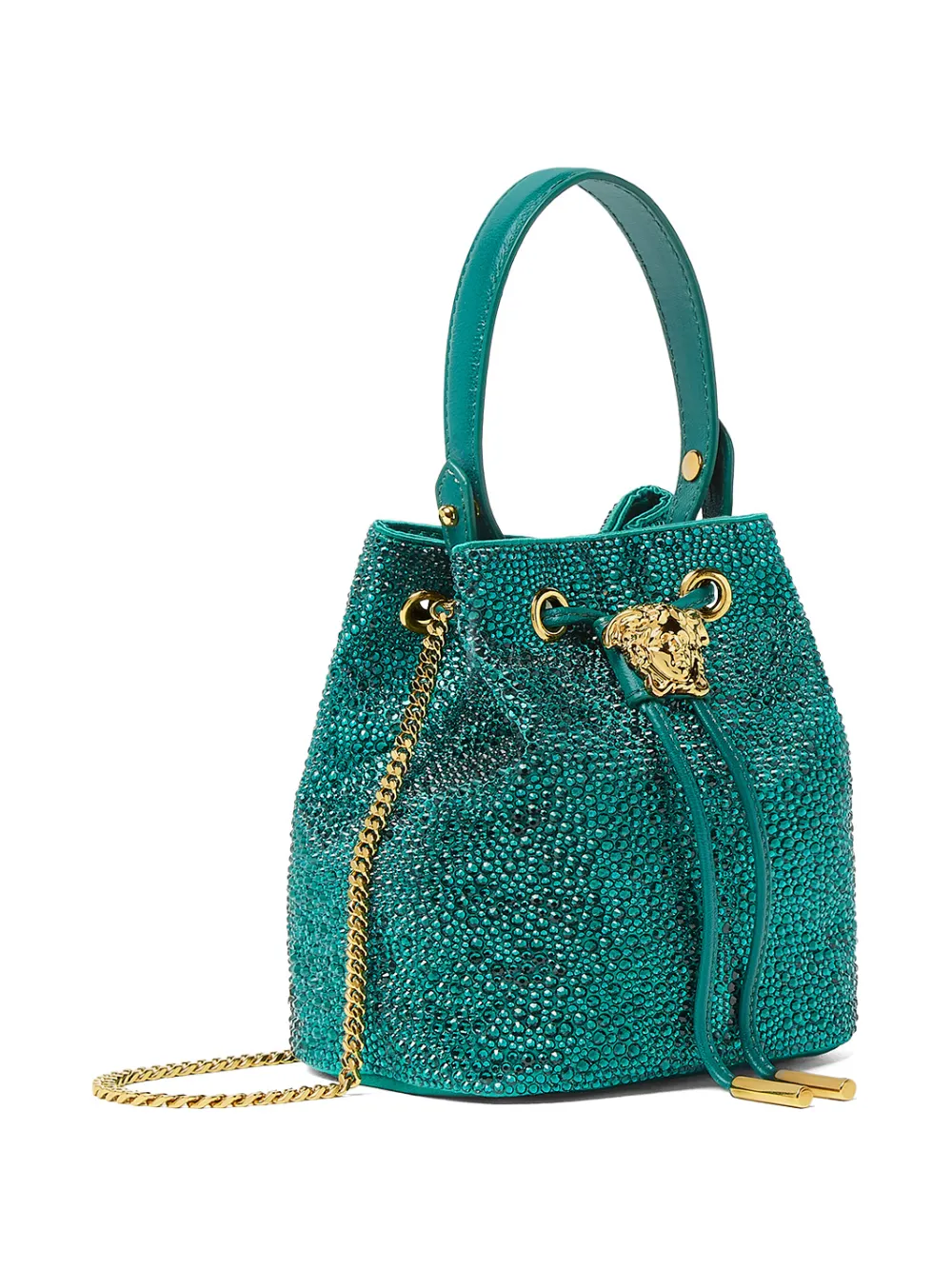  Versace La Medusa Mini Bucket Bag - Green 