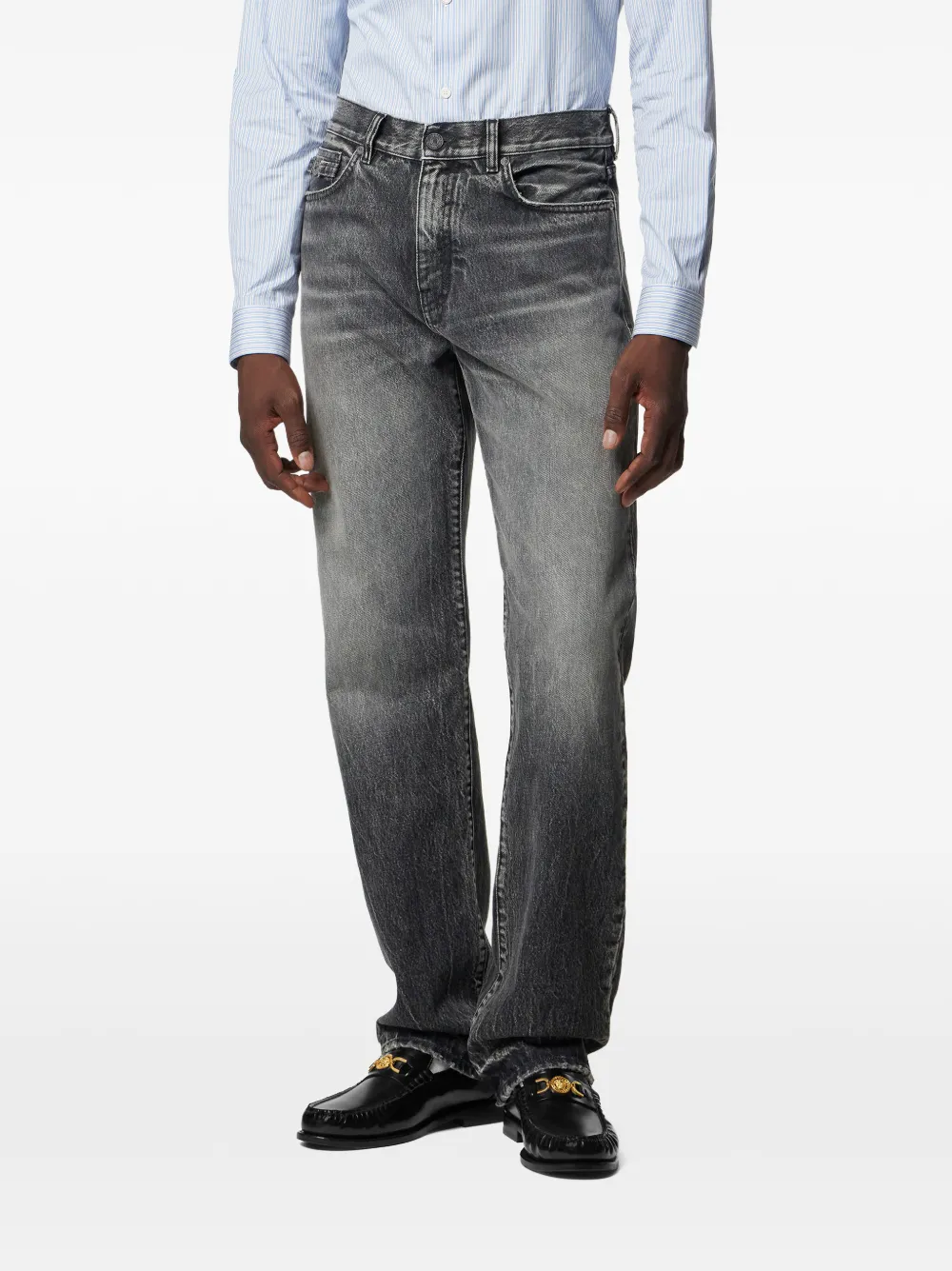  Versace Logo-patch Jeans - Grey 