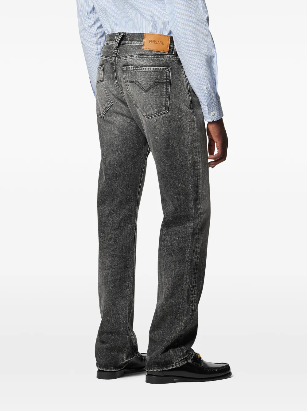 Versace Jeans met logopatch Grijs