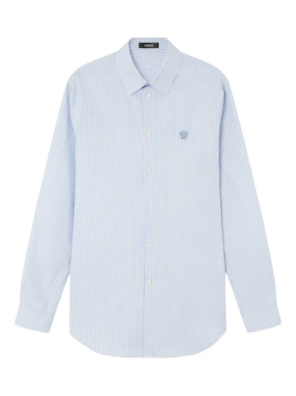 Versace Camicia a righe in cotone - Blu
