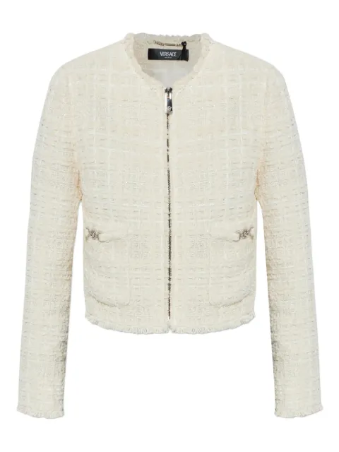 Versace chamarra estilo cárdigan