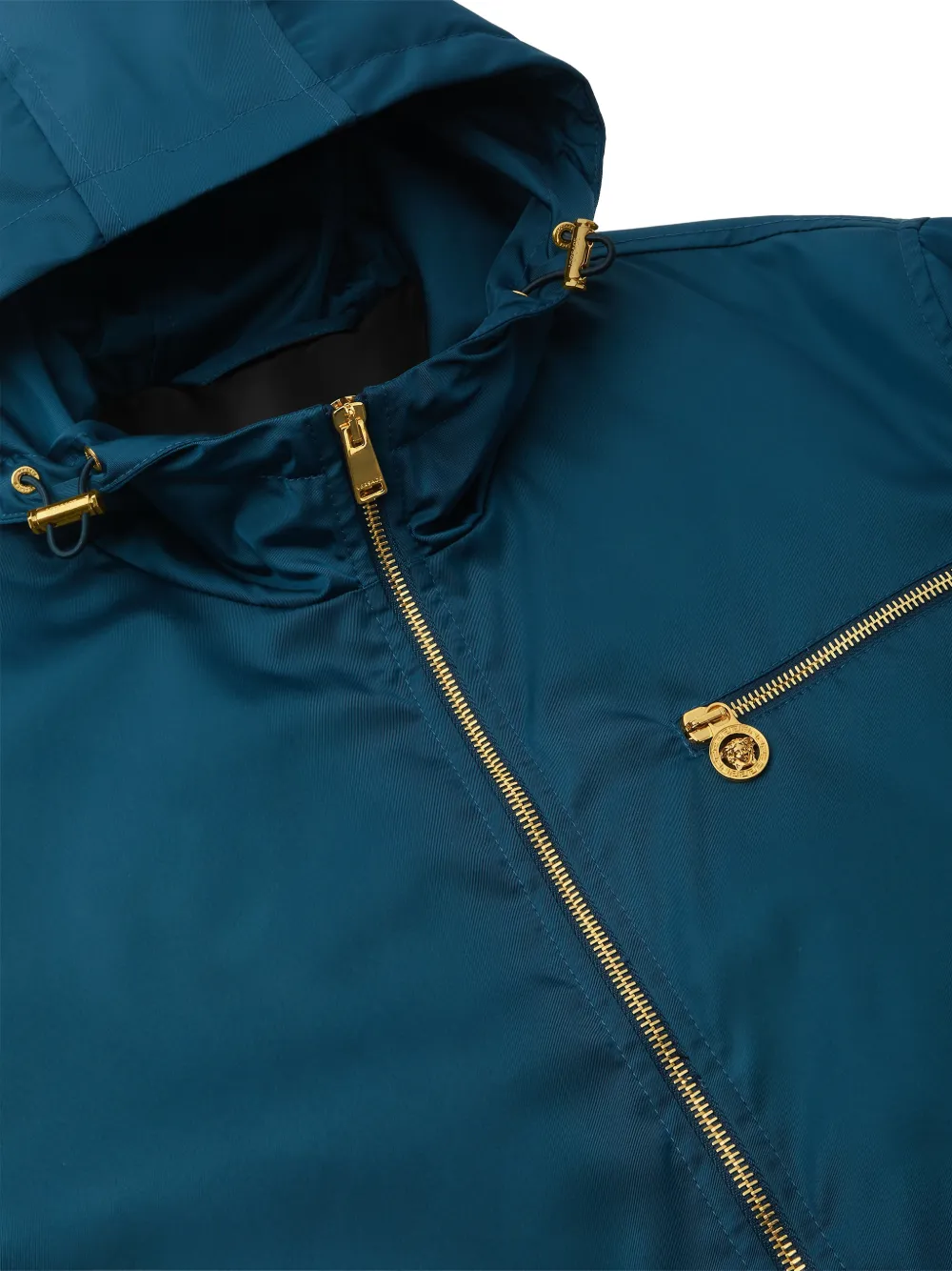 Versace hooded zip jacket Blauw